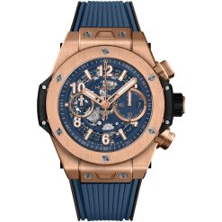 Hublot Big Bang Unico 44mm Blue Skeleton Dial 18kt Rose Gold HUB1280 421.OX.5180.RX