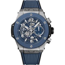 Hublot Big Bang Unico Titanium 42mm Blue Skeleton Chronograph HUB1280 441.NL.5171.RX