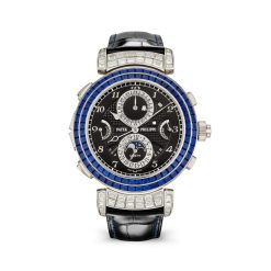 Patek Philippe 6300-401G-001 GRAND Complications Ebony Black Opaline Dial Black Alligator Leather Strap