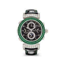 Patek Philippe 6300-403G-001 GRAND Complications Ebony Black Opaline Dial Black Alligator Leather Strap