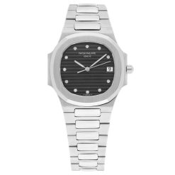 Patek Philippe Nautilus 3900/1 33MM Black Diamond Dial Steel