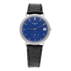 Patek Philippe Calatrava 3445G 35MM White Gold Blue Dial