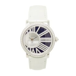 Cartier Rotonde HPI01197 35MM White Gold Blue Dial Ladies Watch