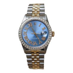 Rolex Datejust 16013 36mm Aftermarket Diamond Bezel, Dial and Band