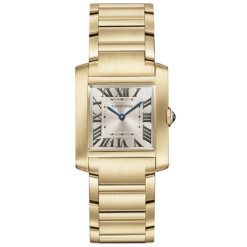 Cartier Tank Française WGSA0031 27MM Silver Dial Yellow Gold