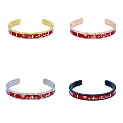 Alternative view of Speedometer Style Bracelet 1pcs Stainless Steel Watch Bangle, Red with Digits