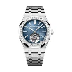Audemars Piguet 26730BC.ZZ.1320BC.02 Royal Oak Smoked Blue 41mm Dial 18-Carat White Gold Bracelet Watch