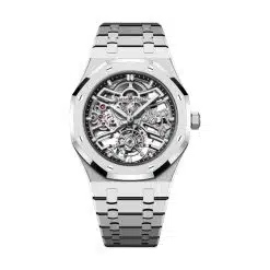 Audemars Piguet 26735ST.OO.1320ST.02 Royal Oak Rhodium-Toned Openworked 41mm Dial Stainless Steel Bracelet Watch