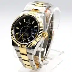 Alternative view of Rolex Sky-Dweller 326933-0002 Black Dial 18K Yellow Gold & Stainless Steel 42mm Watch
