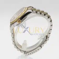 Alternative view of Rolex Datejust 16233 36mm Steel Yellow Gold Linen Dial Mens Watch