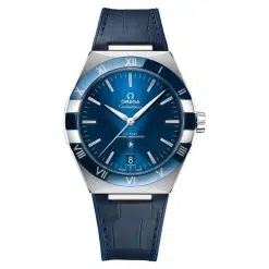 Omega Constellation 131.33.41.21.03.001 Blue 41mm Steel on Leather strap