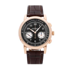 A. Lange & Söhne 1815 Chronograph 401.031 39.5MM Rose Gold Black Dial