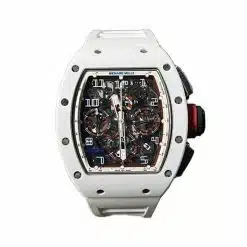 Richard Mille RM011 White Asia Exclusive White Strap Watch