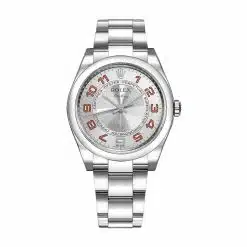 Rolex 114200 Air King Silver Concentric