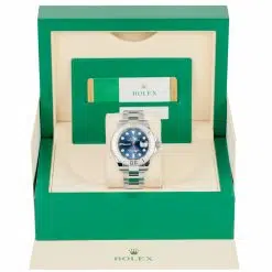 Alternative view of Rolex Yacht-Master 116622 Blue 40mm Platinum Bezel Mens Watch