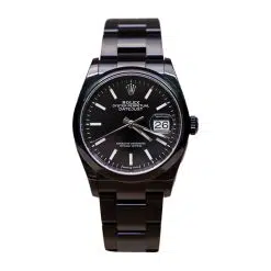 Rolex Datejust 126200 36 mm Stainless Steel Black Dial Black PVD Oyster Watch