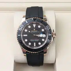Alternative view of Rolex Yacht-Master 126655 Everose Gold Black Dial 40mm Watch