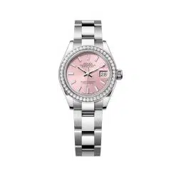 Rolex Lady-Datejust 279384RBR-0002 Pink 28mm Dial Diamond-Set Bezel Oystersteel Oyster Bracelet Watch