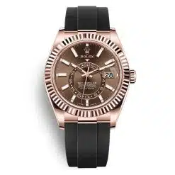 Rolex 326235 Oyster Perpetual Sky-Dweller 18k Everose Gold Chocolate Dial Watch