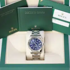 Alternative view of Rolex 326934-003 Sky Dweller 42mm Men’s Watch Blue Oyster Index