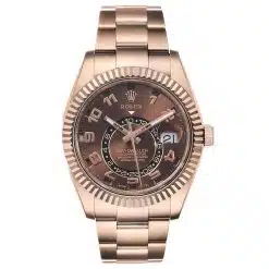 Rolex 326935-0003 Sky-Dweller Everose Gold Chocolate Arabic Dial Watch