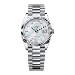 Rolex Day-Date 128236-0021 Mother Of Pearl Diamond Dial
